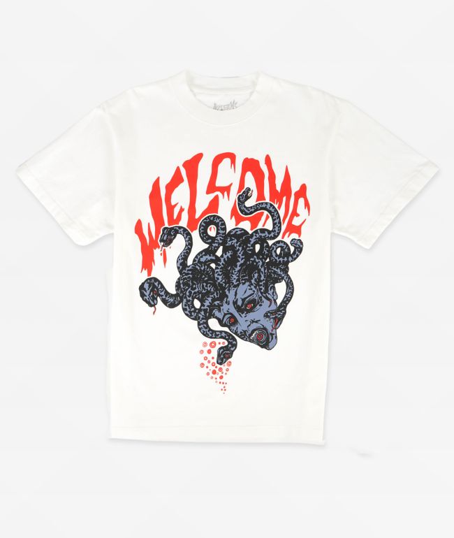 Welcome Medusa White T-Shirt - Welcome Skateboards