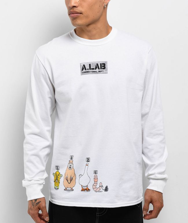ALAB Heist Long Sleeve White T-Shirt - A.LAB