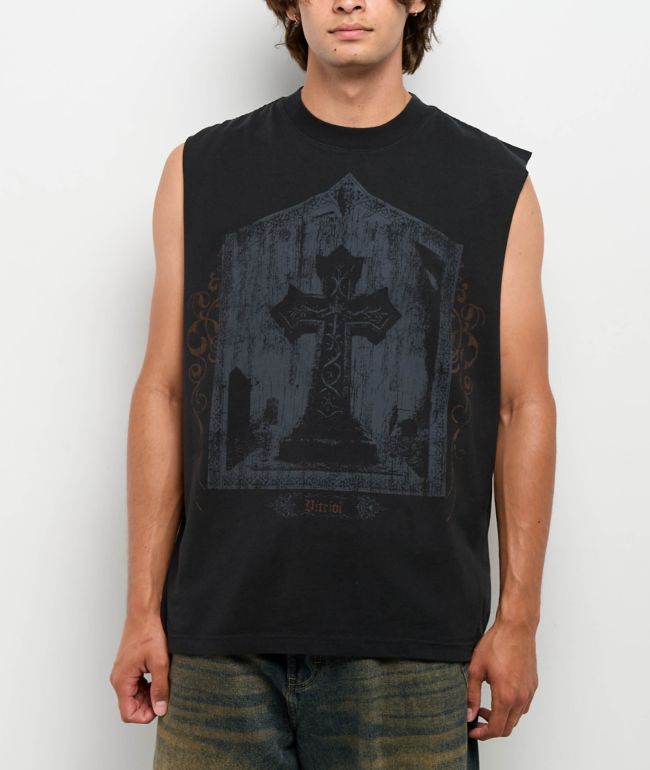 Vitriol Dark Frame Black Tank Top - Vitriol