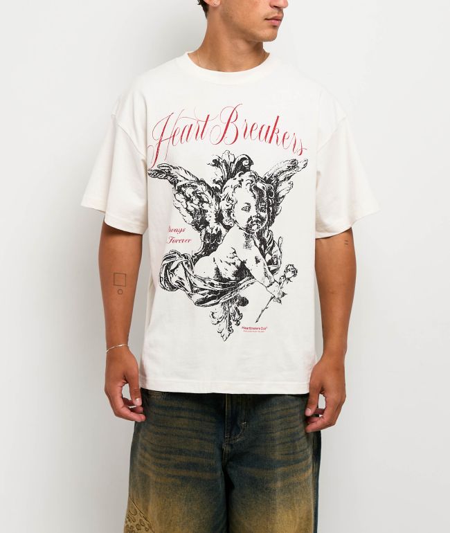 Heartbreakers Club Forever White Heavyweight T-Shirt - Heartbreakers Club