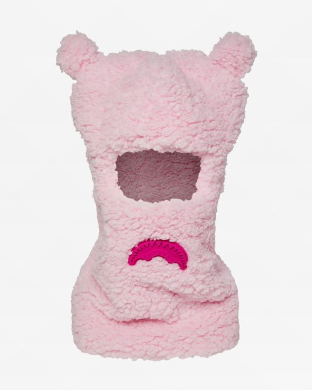Sprayground Bear Ears Pink Sherpa Balaclava - Sprayground