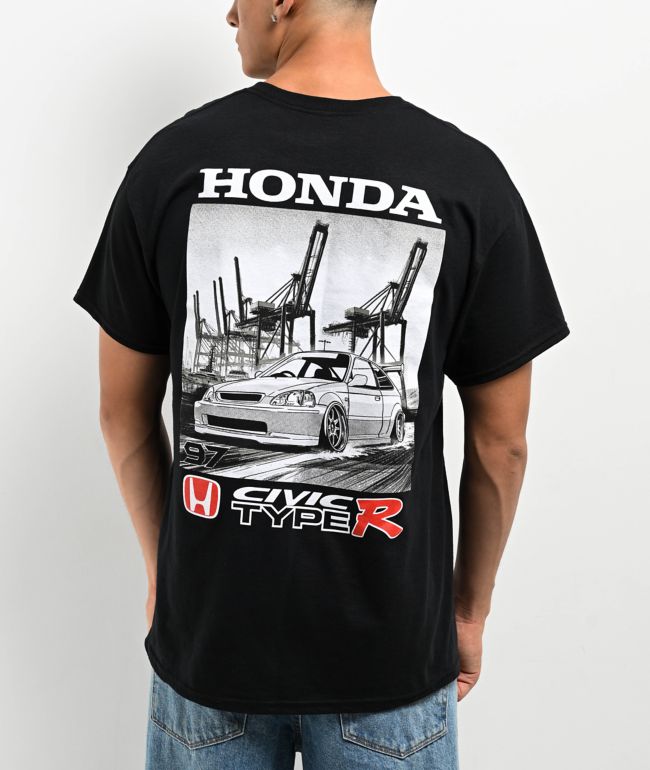 Honda 97 Civic Type R Black T-Shirt - Honda