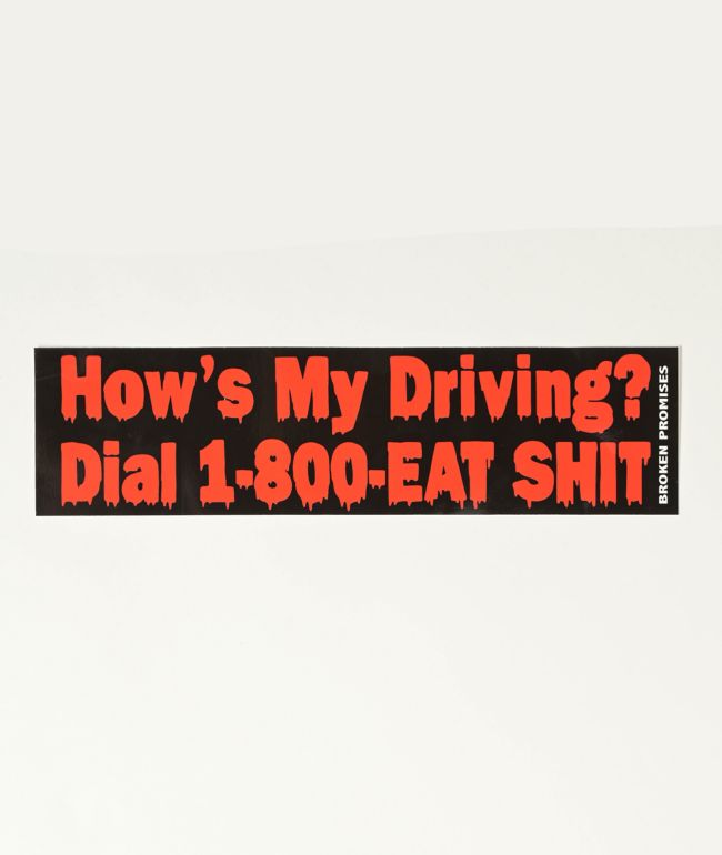 Broken Promises Route 666 Bumper Sticker - Broken Promises