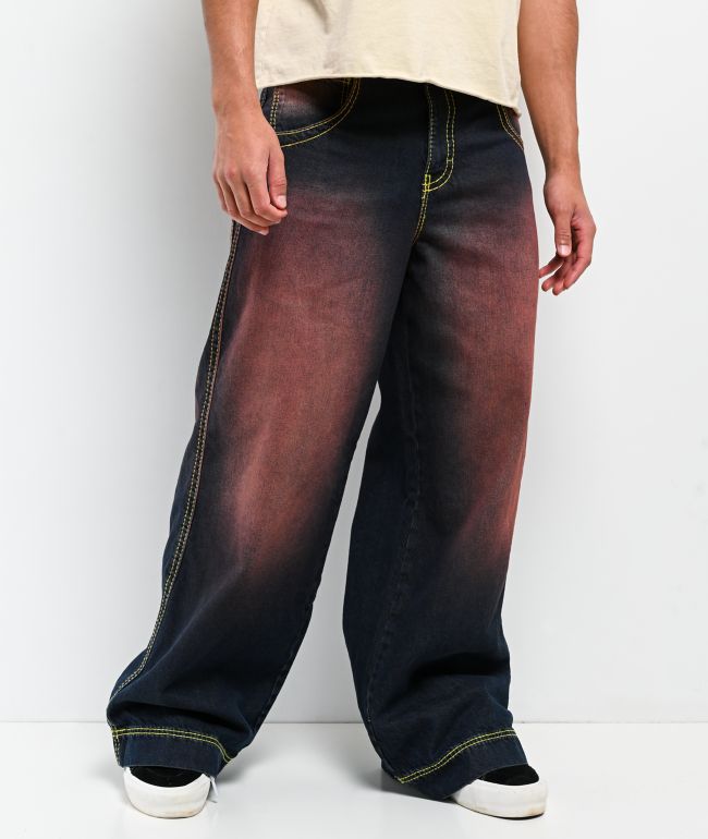 A.LAB Mega Hydrate Glow Pink Wash Dark Blue Jeans - A.LAB