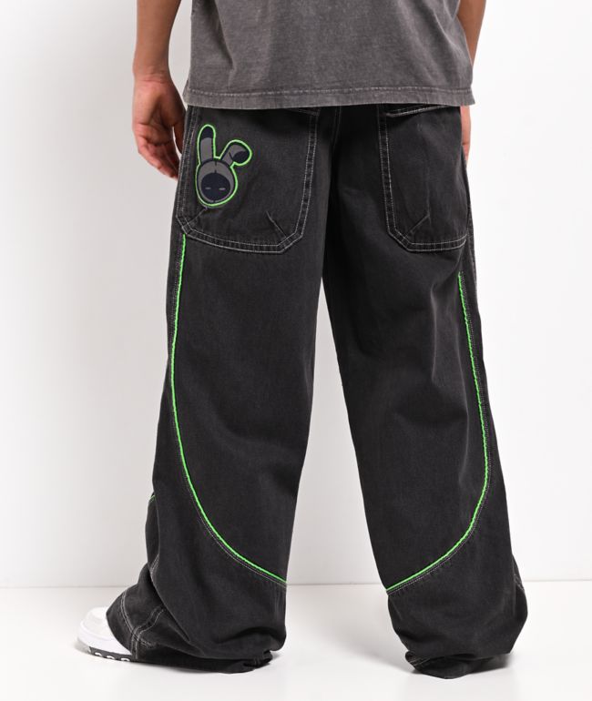 A.LAB Mega Piped Overheat Grey Jeans - A.LAB