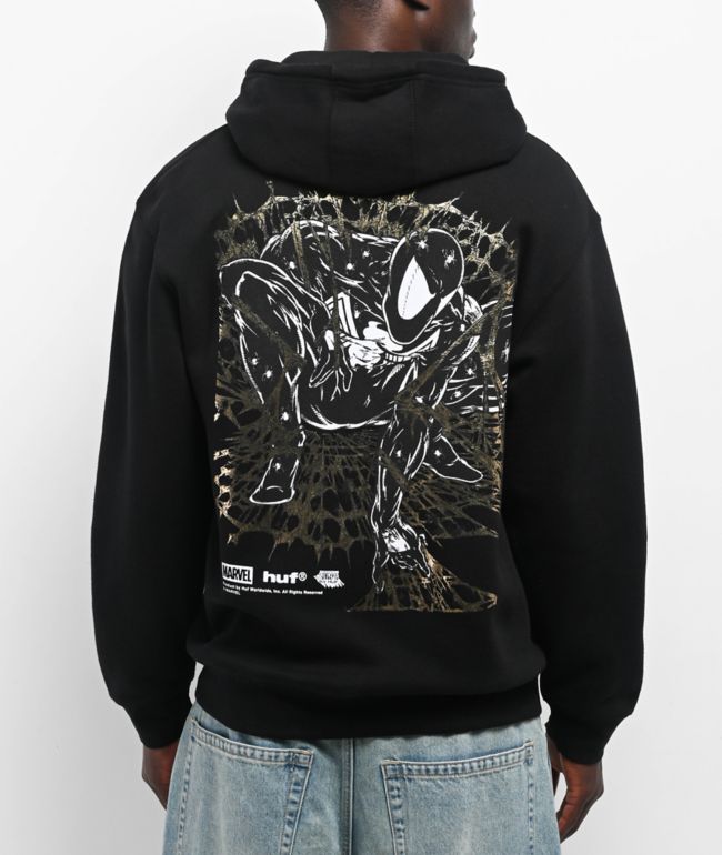 ★COOR★ Overfit low cut hoodie black CAA1TS29N-BLK HUF | Zumiez