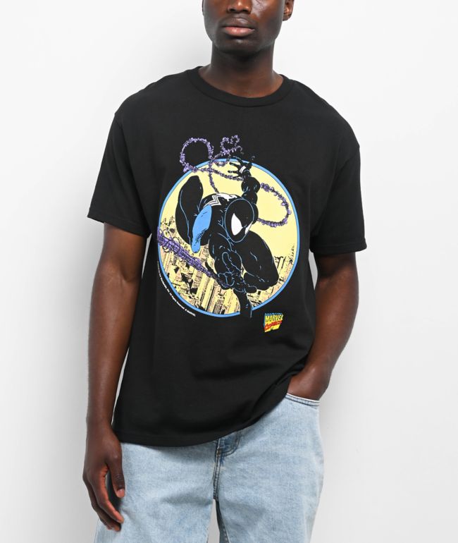HUF x Spider-Man Three Hundred Black T-Shirt - HUF