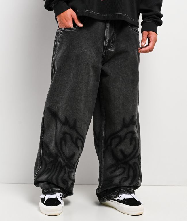 Vitriol Void Brimstone Wash Ultra Wide Jeans - Vitriol