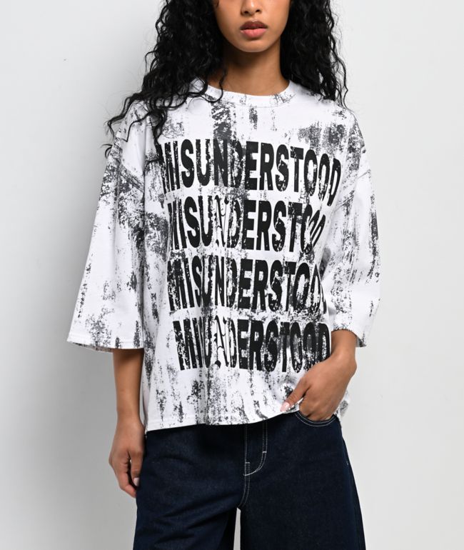 Ninth Hall Ciara Misunderstood Washed White T-Shirt - Ninth Hall