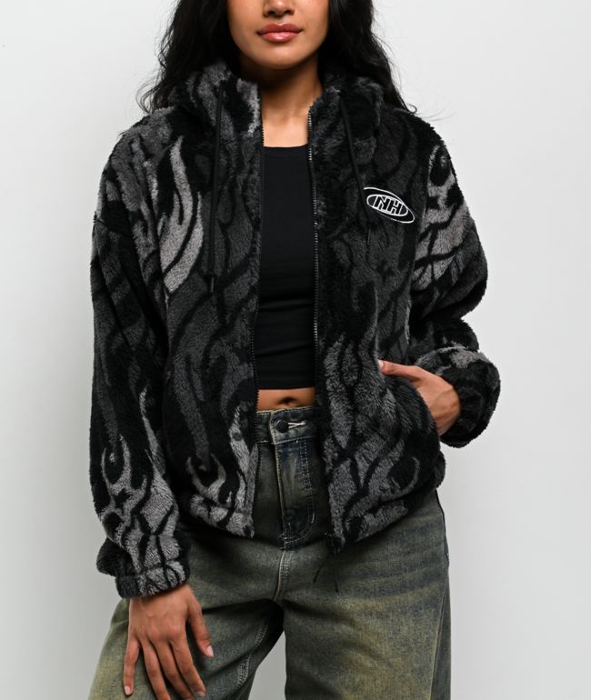 Juicy Couture OG Big Bling Crystal Velour Zip Hoodie | Zumiez