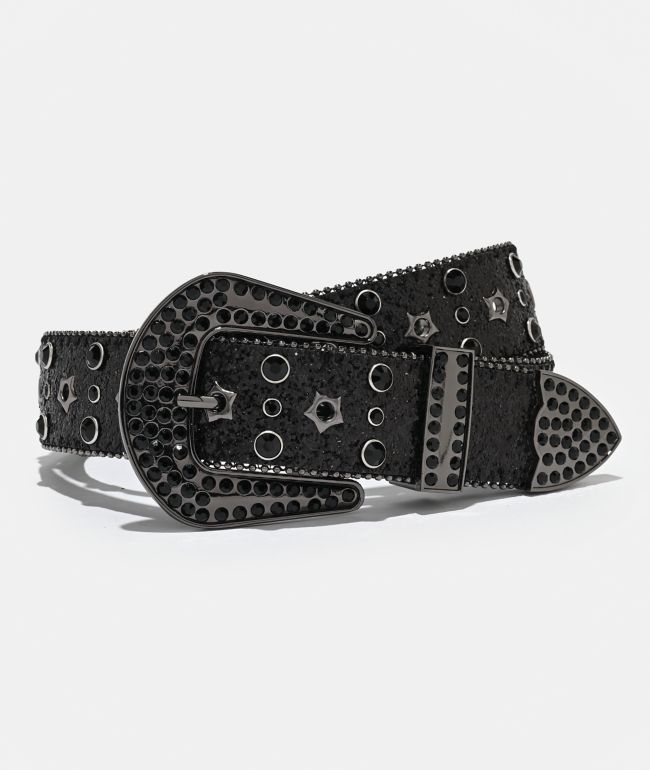 Ninth Hall Bling It On Black Belt | Zumiez