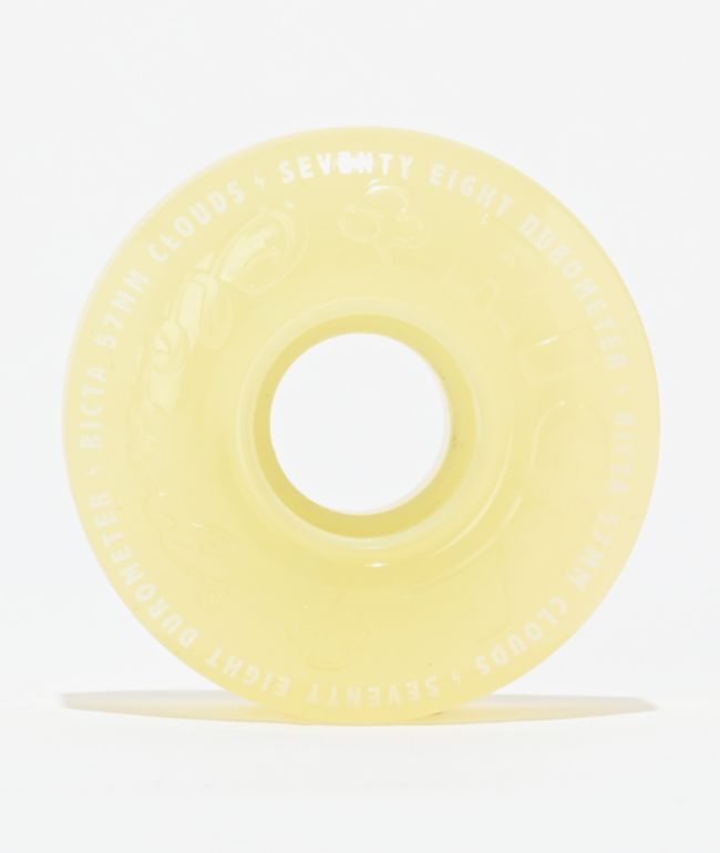 Ricta Clouds Glow In The Dark 57mm 78a Aqua Cruiser Skateboard Wheels - Ricta Wheels
