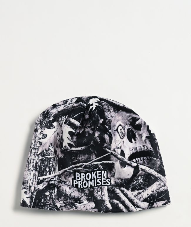 Broken Promises Devils Den Black Skully Beanie | Zumiez
