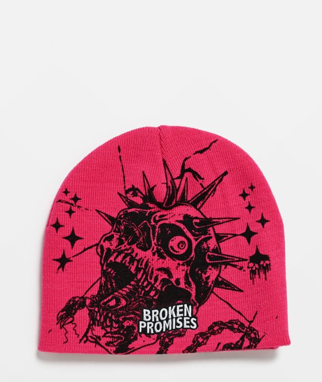 Broken Promises Devils Den Black Skully Beanie | Zumiez