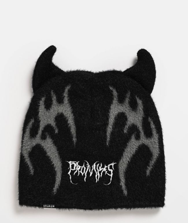 Broken Promises Horn Black Beanie | Zumiez