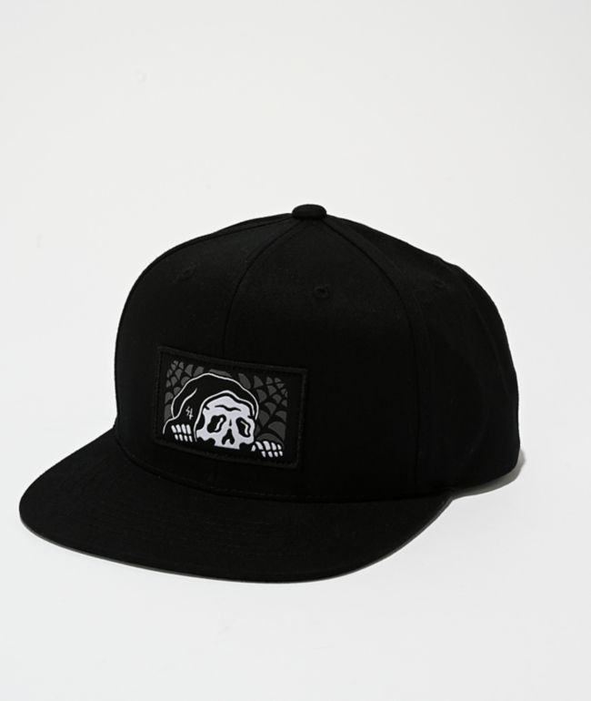 Lurking Class by Sketchy Tank Web Lurker Black Snapback Hat - Lurking Class by Sketchy Tank