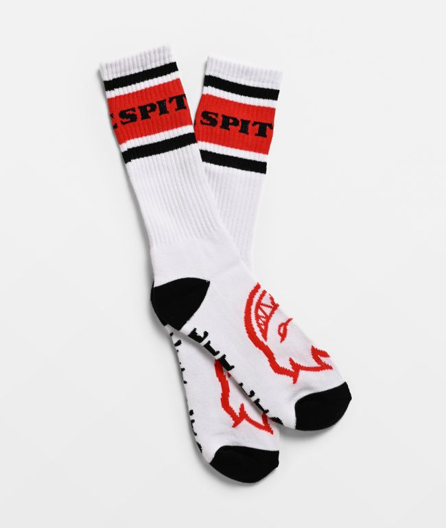 Spitfire Classic 87 Big Head White Crew Socks - Spitfire