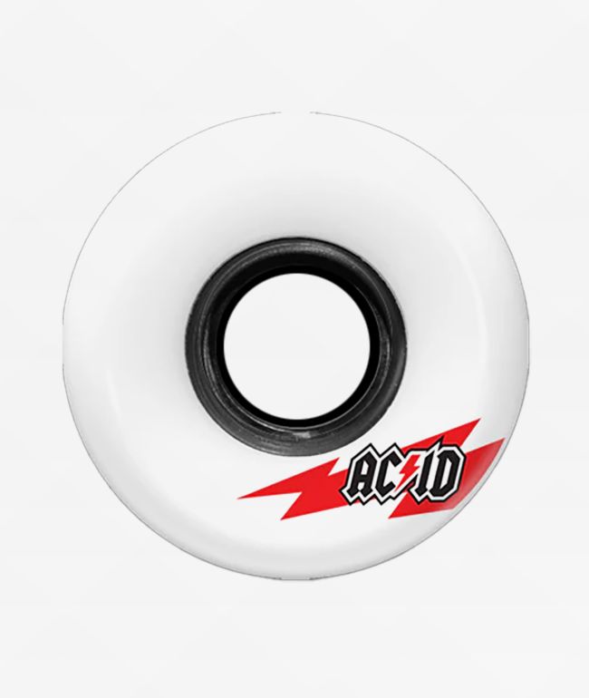 Acid Skaterade Funner Formula 54mm 86a White Cruiser Skateboard Wheels - Acid Chemical Co.