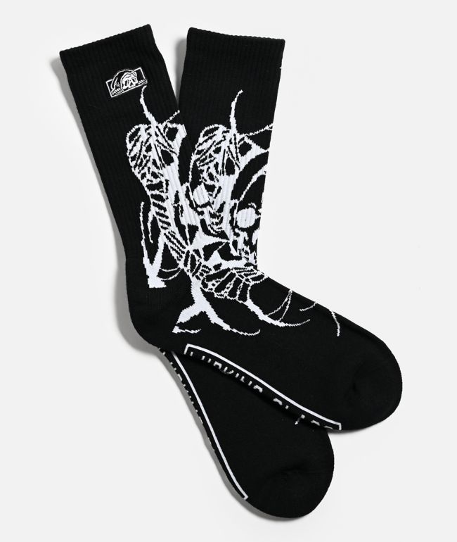 Lurking Class by Sketchy Tank x Kyle Grand Reaper Black Crew Socks - Lurking Class by Sketchy Tank
