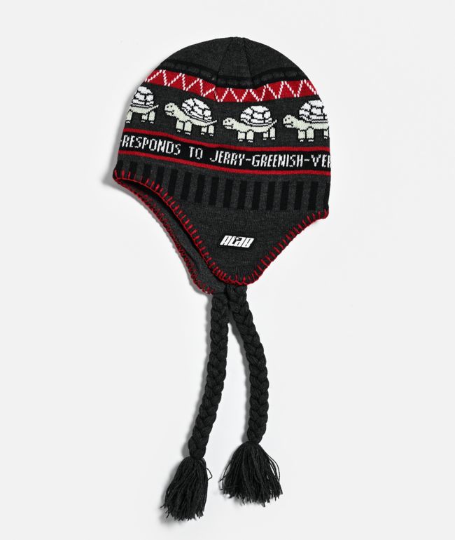 A.LAB Jerry Turtle Grey Flap Beanie - A.LAB
