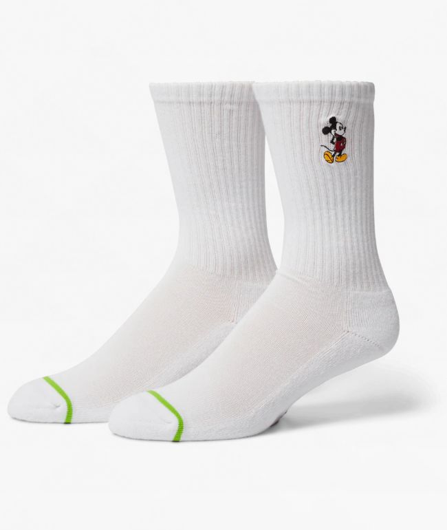 Disney x HUF Mickey Mouse Classic White Crew Socks - HUF