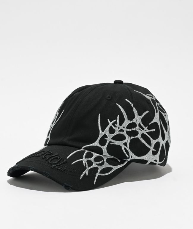Vitriol Metal Dove Black Strapback Hat - Vitriol