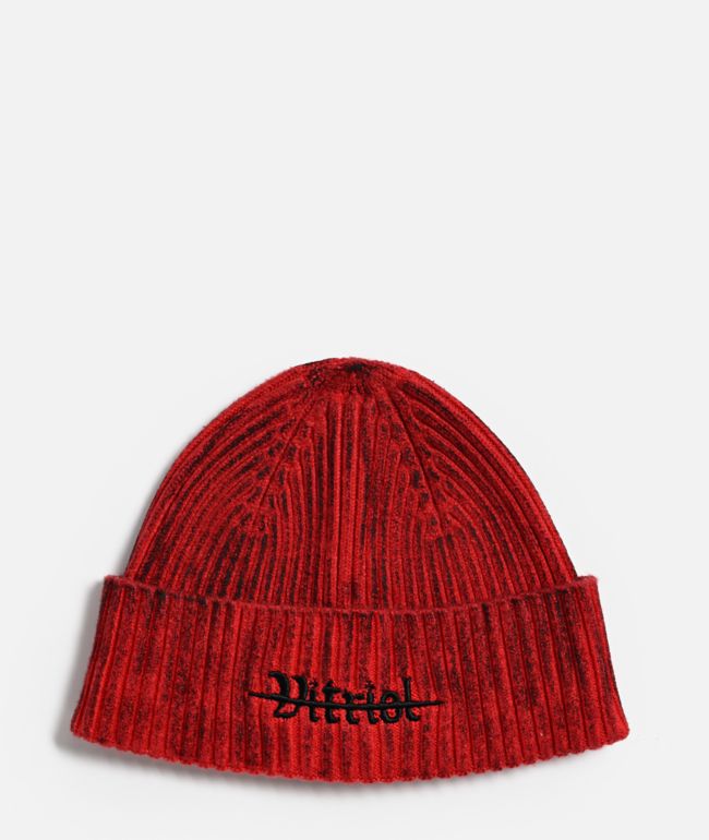 Vitriol Seaburn Red Wash Beanie - Vitriol