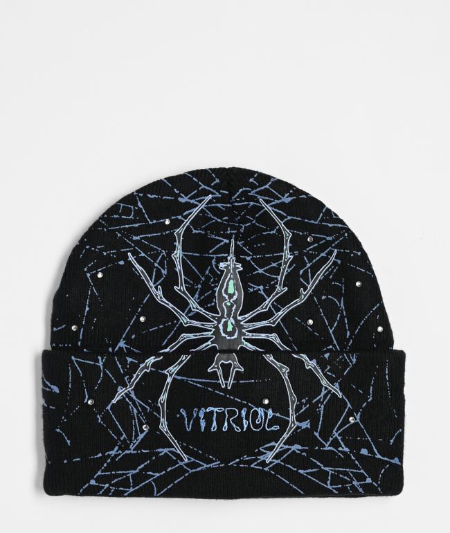 Vitriol Web Of Lies Black Beanie - Vitriol