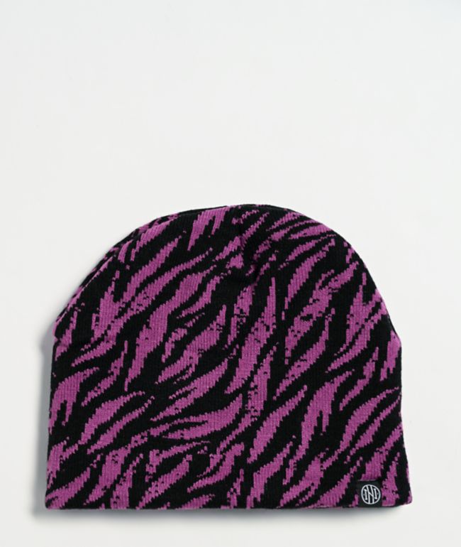 Ninth Hall Sliver Purple Skully Beanie - Ninth Hall