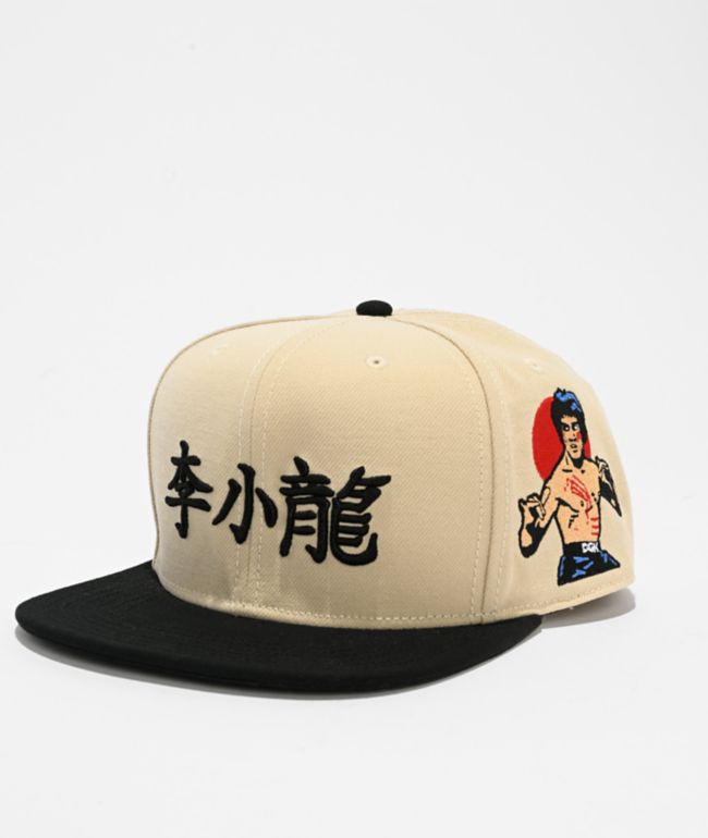 DGK x Bruce Lee Balance Natural & Black Snapback Hat - DGK