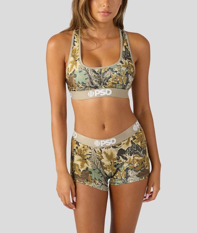 PSD x Realtree Classic Brown Sports Bra - PSD Underwear