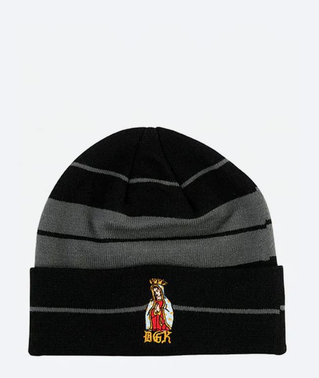 DGK Glory Black & Grey Stripe Beanie - DGK