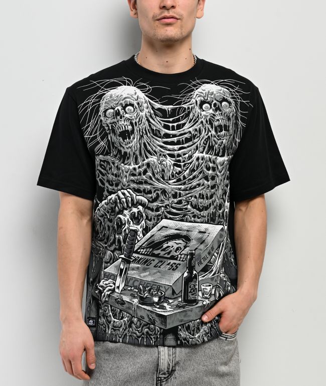 Lurking Class by Sketchy Tank Pie Till We Die Black T-Shirt - Lurking Class by Sketchy Tank