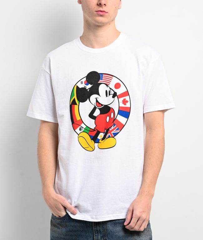 Disney x HUF Mickey Mouse Worldwide White T-Shirt - HUF