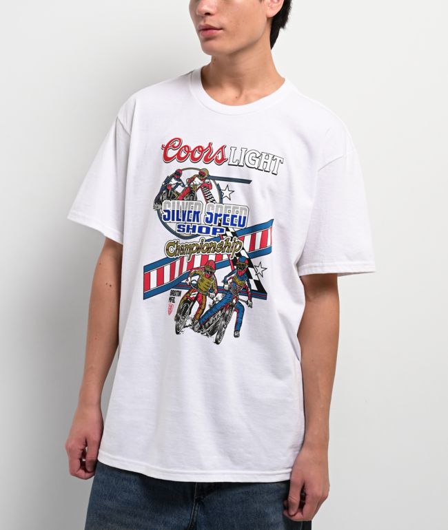 Brixton x Coors Berm White T-Shirt - Brixton