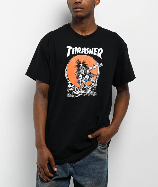 Thrasher Outlaw Black T-Shirt - Thrasher