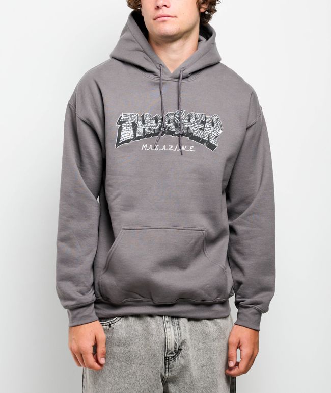 Thrasher Disco Grey Hoodie - Thrasher