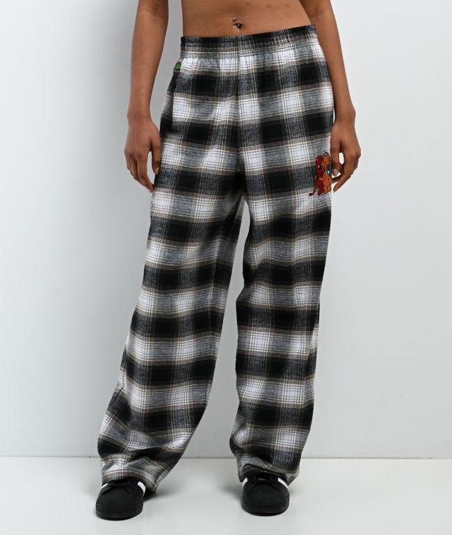Empyre Heavenly Hugs! Black Plaid Lounge Pants - Empyre