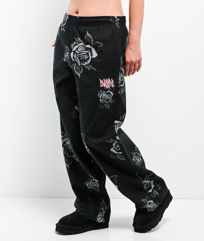 Empyre Rose! Black Lounge Pants - Empyre