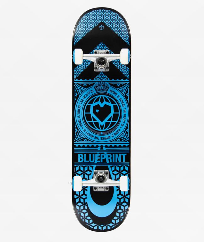 Blueprint Home Heart 8.25" Skateboard Complete - Blueprint