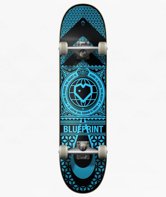 Blueprint Kids Home Heart 7.5" Soft Top Skateboard Complete - Blueprint