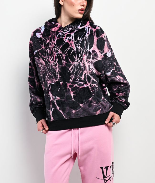 Vitriol Ryder Toxic Pink Sherpa Hoodie | Zumiez