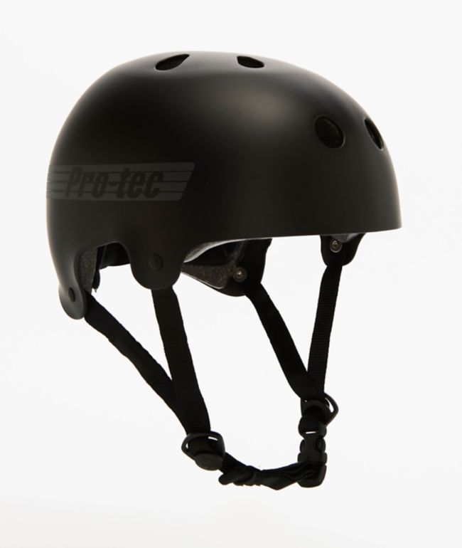 Pro-Tec Low Pro Certified Matte Black Skateboard Helmet | Zumiez