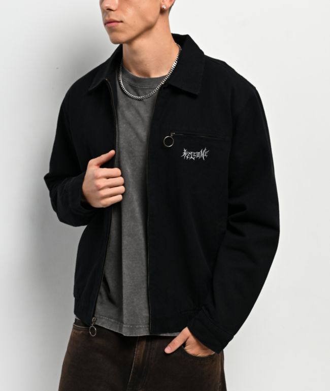 Harry Potter x Welcome Morsmordre Black Canvas Jacket - Welcome Skateboards