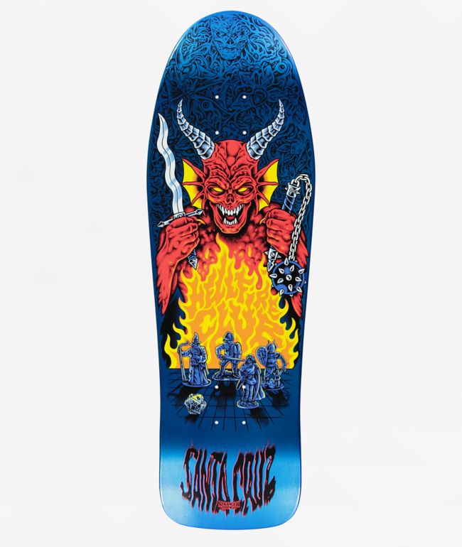 Stranger Things x Santa Cruz Knox Hellfire Pit Glow In The Dark 10.07" Skateboard Deck - Santa Cruz Skate