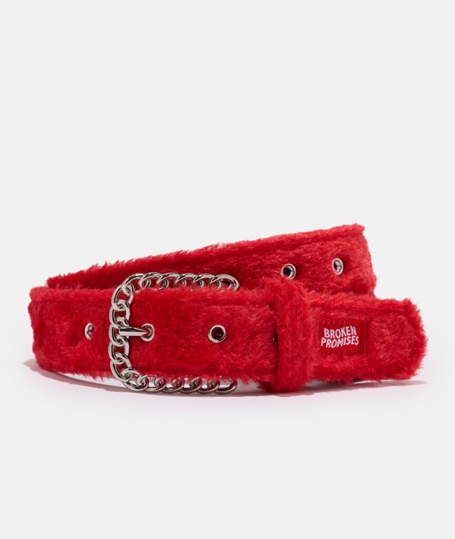 Broken Promises Redrum Faux-Fur Belt - Broken Promises