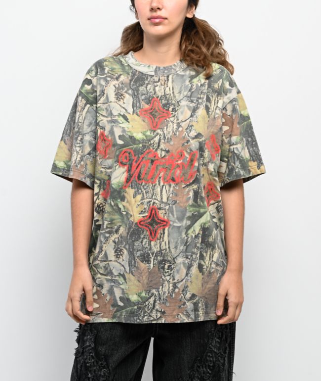 Vitriol Airbrush Green Camo T-Shirt - Vitriol