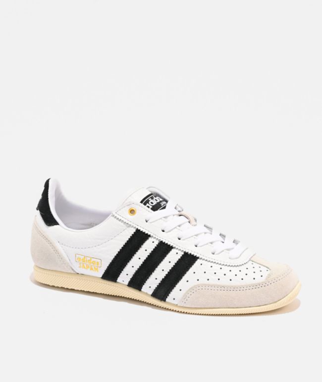 adidas Originals Japan Cloud White, Core Black & Gold Metallic Shoes - adidas