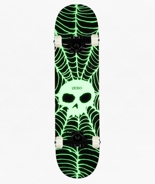 Skateboard Complet 7,75 Pouces - Planche Blanche, Camions
