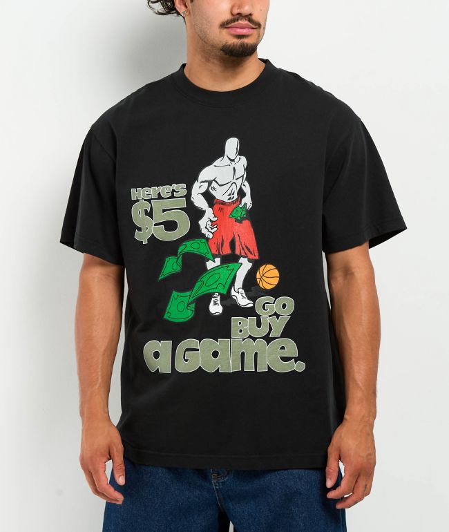 AND1 Trash Talk Missing Game Washed Black T-Shirt | Zumiez